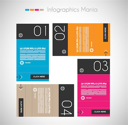 simsearch:400-06855104,k - Infographic design template with paper tags. Ideal to display information, ranking and statistics with orginal and modern style. Stockbilder - Microstock & Abonnement, Bildnummer: 400-06855156