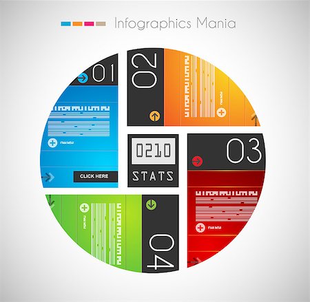 simsearch:400-06855104,k - Infographic design template with paper tags. Ideal to display information, ranking and statistics with orginal and modern style. Stockbilder - Microstock & Abonnement, Bildnummer: 400-06855158