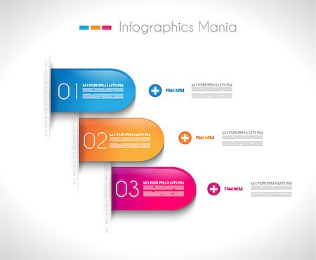 simsearch:400-06855104,k - Infographic design template with paper tags. Ideal to display information, ranking and statistics with orginal and modern style. Stockbilder - Microstock & Abonnement, Bildnummer: 400-06855171