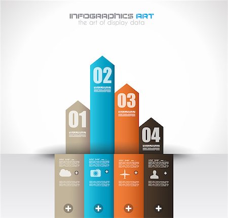 simsearch:400-06855104,k - Infographic design template with paper tags. Ideal to display information, ranking and statistics with orginal and modern style.with orginal and modern style. Stockbilder - Microstock & Abonnement, Bildnummer: 400-06855184