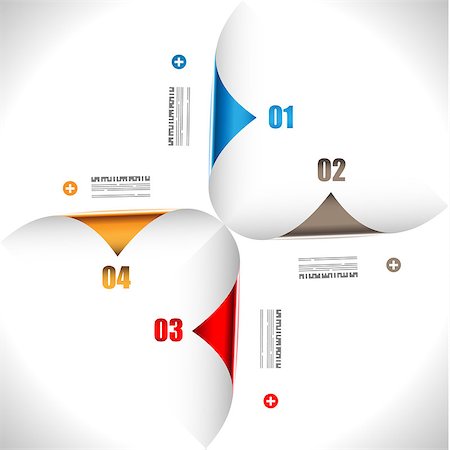 simsearch:400-06855104,k - Infographic design template with paper tags. Ideal to display information, ranking and statistics with orginal and modern style. Stockbilder - Microstock & Abonnement, Bildnummer: 400-06855182
