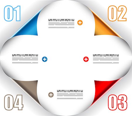 simsearch:400-06855104,k - Infographic design template with paper tags. Ideal to display information, ranking and statistics with orginal and modern style. Stockbilder - Microstock & Abonnement, Bildnummer: 400-06855183