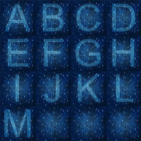 simsearch:400-05678366,k - Glowing blue fonts on digital abstract background Stockbilder - Microstock & Abonnement, Bildnummer: 400-06855847