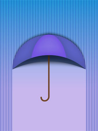 simsearch:400-05327098,k - Beautiful Umbrella Protection Rain Blue - Vector Stock Photo - Budget Royalty-Free & Subscription, Code: 400-06855924