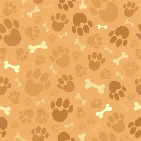 Dog theme seamless background 1 - eps10 vector illustration. Stock Photo - Budget Royalty-Free & Subscription, Code: 400-06856639