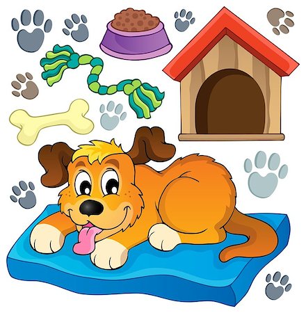 simsearch:400-05686866,k - Image with dog theme 5 - eps10 vector illustration. Fotografie stock - Microstock e Abbonamento, Codice: 400-06856647