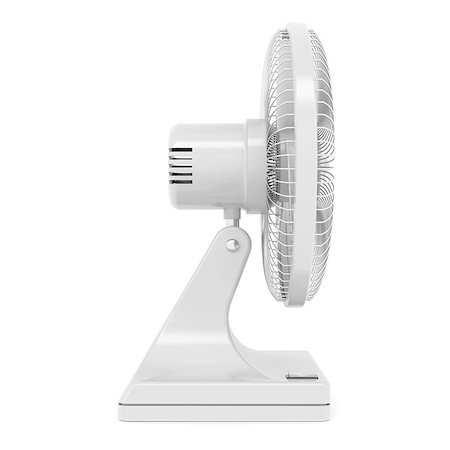 Electric fan. Isolated render on a white background Stock Photo - Budget Royalty-Free & Subscription, Code: 400-06856918