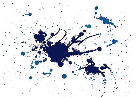 blue splash watercolor painting Stock Photo - Budget Royalty-Free & Subscription, Code: 400-06857705
