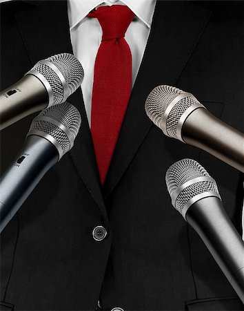 spokesman - Press interview with microphones Stock Photo - Budget Royalty-Free & Subscription, Code: 400-06858495