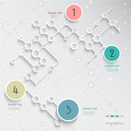 Modern lattice design for infographics options background Stock Photo - Budget Royalty-Free & Subscription, Code: 400-06858537