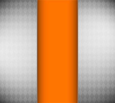 simsearch:400-05684701,k - Metallic background with orange card. Vector illustration. Stock Photo - Budget Royalty-Free & Subscription, Code: 400-06858607