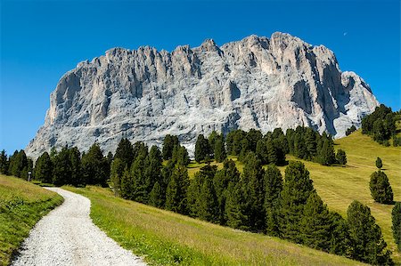 dolomiti summer - Sassolungo panoramic view, Dolomites - Italy Stock Photo - Budget Royalty-Free & Subscription, Code: 400-06858796