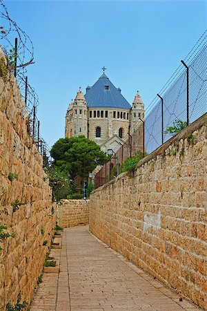 simsearch:400-06176426,k - Church of Dormition on Mount Zion in Jerusalem, Israel Stockbilder - Microstock & Abonnement, Bildnummer: 400-06859749