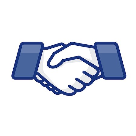 Hand shake, vector Eps10 illustration. Fotografie stock - Microstock e Abbonamento, Codice: 400-06850970