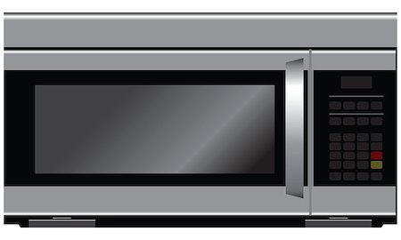 simsearch:400-05134463,k - Microwave - modern kitchen equipment. Vector illustration. Stock Photo - Budget Royalty-Free & Subscription, Code: 400-06851051