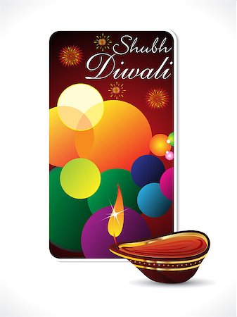 divine lamp light - abstract diwali background template vector illustration Stock Photo - Budget Royalty-Free & Subscription, Code: 400-06851128