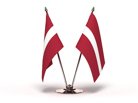 simsearch:400-07294159,k - Miniature Flag of Latvia (Isolated with clipping path) Stock Photo - Budget Royalty-Free & Subscription, Code: 400-06852026