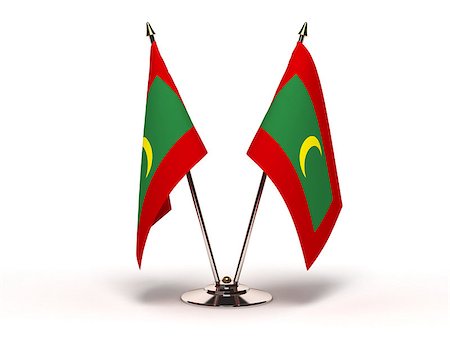 simsearch:400-07294159,k - Miniature Flag of Maldives (Isolated with clipping path) Stock Photo - Budget Royalty-Free & Subscription, Code: 400-06852027