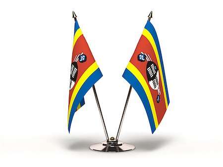 simsearch:400-06464644,k - Miniature Flag of Swaziland (Isolated with clipping path) Photographie de stock - Aubaine LD & Abonnement, Code: 400-06852033