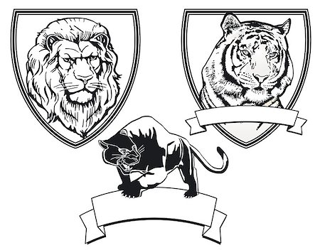 felis concolor - Predator emblem Stock Photo - Budget Royalty-Free & Subscription, Code: 400-06852052