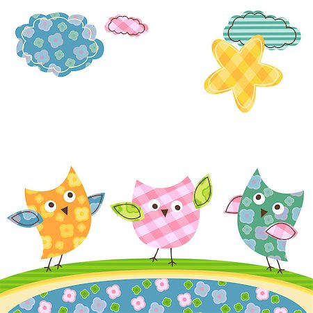 simsearch:400-05913273,k - cute happy owls Fotografie stock - Microstock e Abbonamento, Codice: 400-06852144