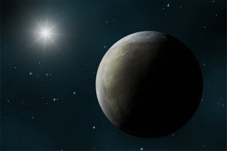 simsearch:400-04279251,k - An image of a strange planet in space Fotografie stock - Microstock e Abbonamento, Codice: 400-06852190