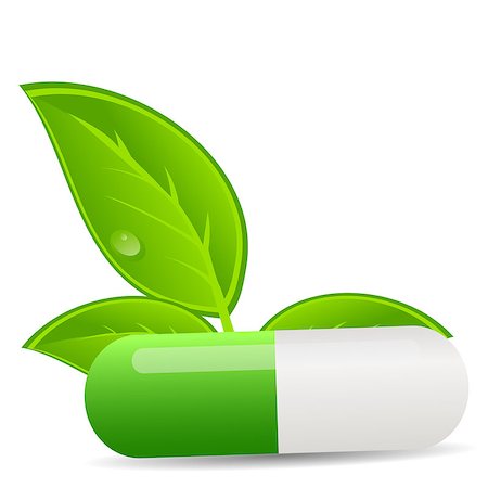 simsearch:400-06852415,k - Herbal pill icon.Environment background vector illustration Foto de stock - Royalty-Free Super Valor e Assinatura, Número: 400-06852213