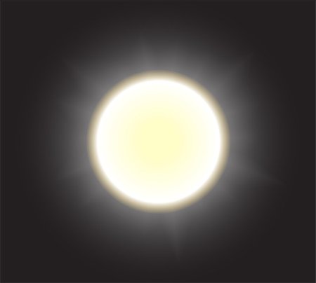 full sun icon - Sun on the black sky. Vector illustration Stock Photo - Budget Royalty-Free & Subscription, Code: 400-06852268