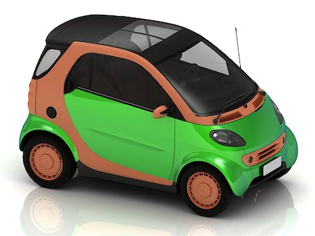 simsearch:400-09095003,k - Economical small green car for big cities Stockbilder - Microstock & Abonnement, Bildnummer: 400-06852363