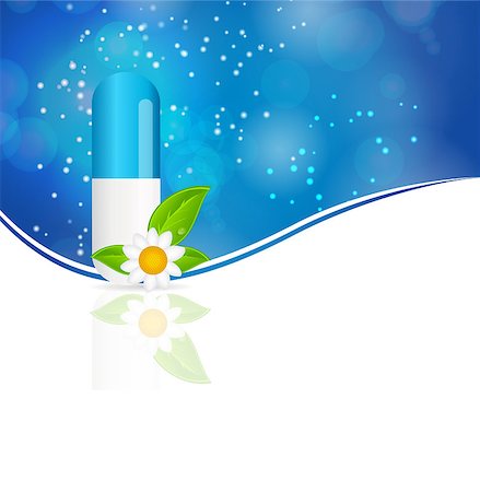 simsearch:400-06852415,k - Herbal pill  Environment background vector illustration Fotografie stock - Microstock e Abbonamento, Codice: 400-06852408