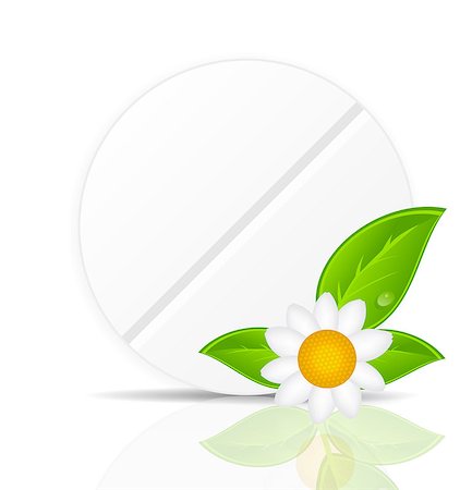 simsearch:400-07264055,k - Herbal pill icon.Environment background vector illustration Stock Photo - Budget Royalty-Free & Subscription, Code: 400-06852420