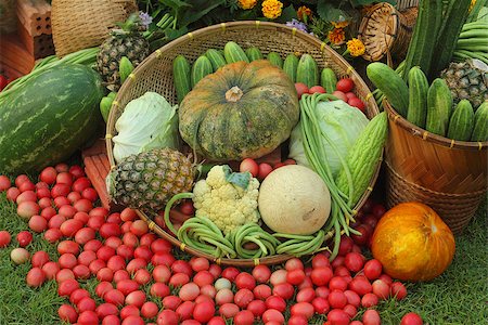 Array of fruit and vegetables Stock Photo - Budget Royalty-Free & Subscription, Code: 400-06853079