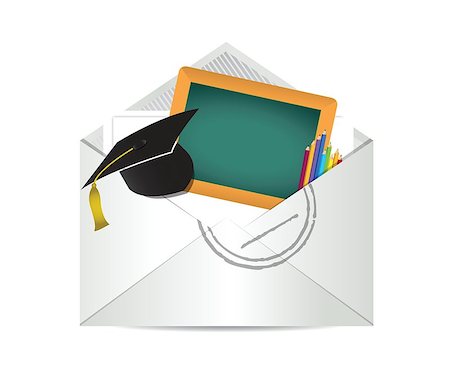 education grades review letter illustration design over white Stock Photo - Budget Royalty-Free & Subscription, Code: 400-06853238