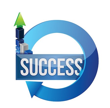 success business blue cycle illustration design over a white background Stock Photo - Budget Royalty-Free & Subscription, Code: 400-06853250