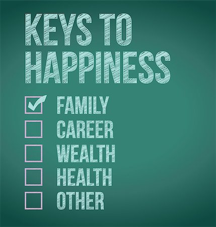 simsearch:400-08071068,k - keys to happiness check box selection illustration Fotografie stock - Microstock e Abbonamento, Codice: 400-06853252