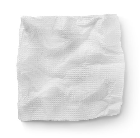 Paper napkins isolated on a white background Foto de stock - Super Valor sin royalties y Suscripción, Código: 400-06853843