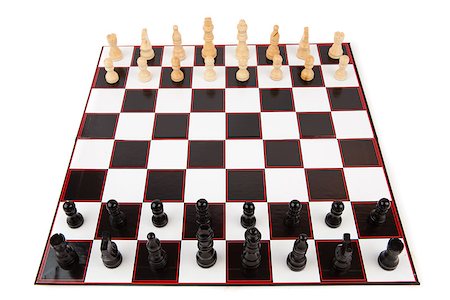 simsearch:400-06864252,k - A game of chess ready to begin Stock Photo - Budget Royalty-Free & Subscription, Code: 400-06864244