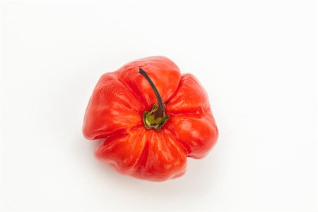 simsearch:400-06864396,k - Red scotch bonnet chili pepper Stock Photo - Budget Royalty-Free & Subscription, Code: 400-06864379