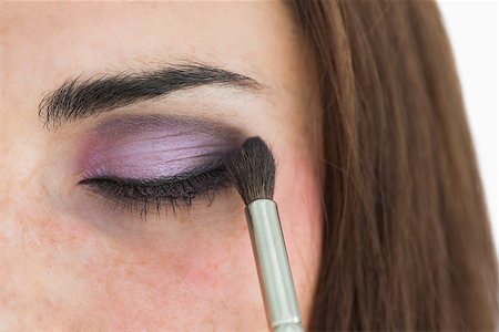 Pale woman getting smoky eyes applied Stock Photo - Budget Royalty-Free & Subscription, Code: 400-06864994