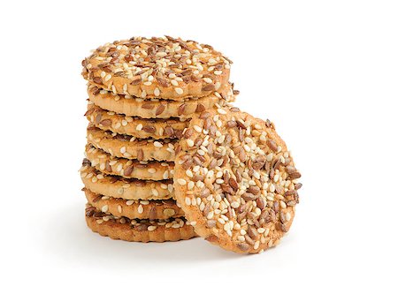 flax seeds - shortbread cookies with flax seeds Stock Photo - Budget Royalty-Free & Subscription, Code: 400-06866856
