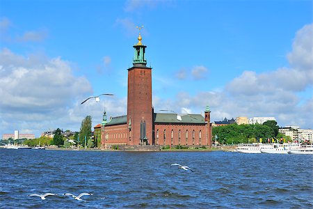 stockholm city hall - Stockholm City Hall Stock Photo - Budget Royalty-Free & Subscription, Code: 400-06867333