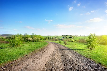 simsearch:400-06867510,k - Country road in a rural area. Ukraine Stock Photo - Budget Royalty-Free & Subscription, Code: 400-06867572
