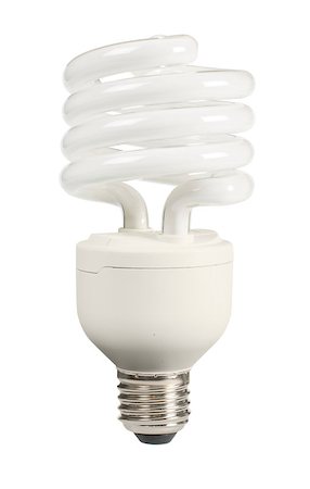 simsearch:400-04750349,k - Ecological economical lamp on white background. Stock Photo - Budget Royalty-Free & Subscription, Code: 400-06867867