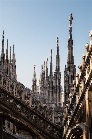 Roof of the Famous Milan Cathedral, Lombardy, Italy Stock Photo - Budget Royalty-Free & Subscription, Code: 400-06867895