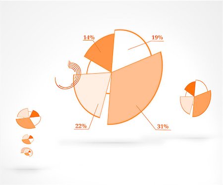 statistics - Diagram of percentage against a white background Foto de stock - Super Valor sin royalties y Suscripción, Código: 400-06869413