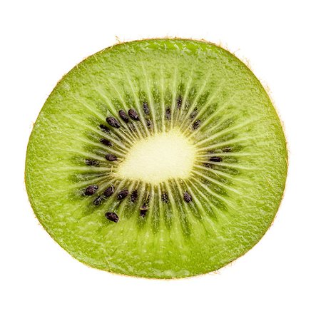 fresh green kiwi slice isolated on white, closeup Stock Photo - Budget Royalty-Free & Subscription, Code: 400-06860148