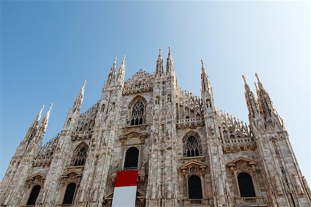 simsearch:400-06173987,k - Milan Cathedral (Duomo di Milano) is the Gothic Cathedral Church of Milan, Italy Stock Photo - Budget Royalty-Free & Subscription, Code: 400-06860498