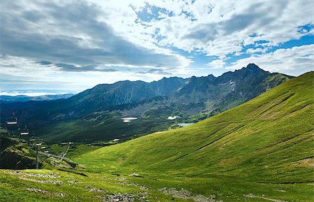 simsearch:400-07096024,k - Tatra Mountain, Poland, view to Valley Gasienicowa, group of glacial lakes and Swinica mount Stock Photo - Budget Royalty-Free & Subscription, Code: 400-06861022