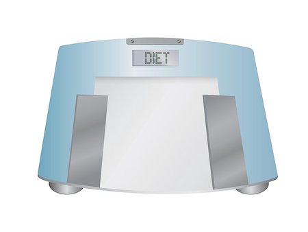simsearch:400-08260357,k - The word diet on a weight scale, illustration design over white Stock Photo - Budget Royalty-Free & Subscription, Code: 400-06861669