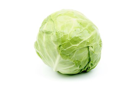 simsearch:400-06857433,k - Raw Full Body Head of Cabbage isolated on white Foto de stock - Super Valor sin royalties y Suscripción, Código: 400-06861942